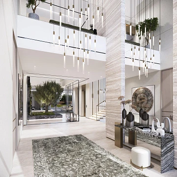 Новая закрытая резиденция Signature Mansions с бассейном рядом со станцией метро и автомагистралью, Jumeirah Golf Estates, Дубай, ОАЭ