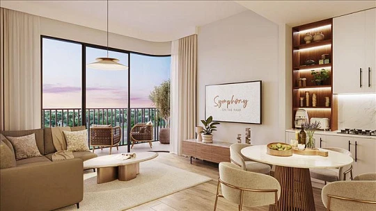 Новая резиденция Symphony с бассейном, Town Square, Дубай, ОАЭ