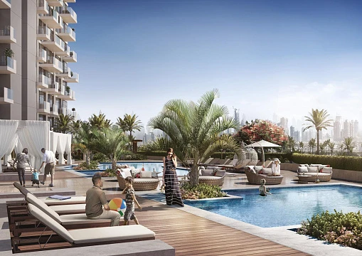 Современный жилой комплекс Creek Views 2 рядом с торговыми центрами, магазинами и станцией метро, Al Jaddaf, Дубай, ОАЭ