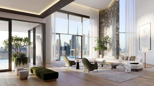 Новая элитная резиденция у воды Vela с пляжем и причалом в районе Business Bay, Дубай, ОАЭ