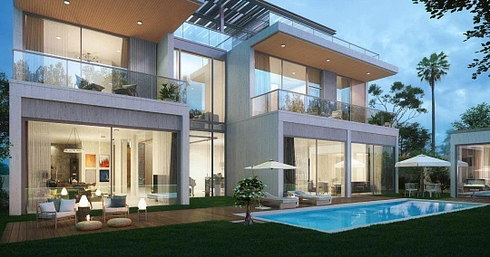 Новый комплекс вилл South Bay с лагунами, пляжами и торговым центром, Dubai South, ОАЭ