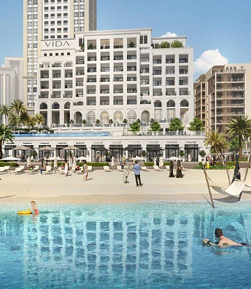 Высотная резиденция на пляже Vida Creek Beach с отелем и собственным пляжем, Dubai Creek Harbour, Дубай, ОАЭ