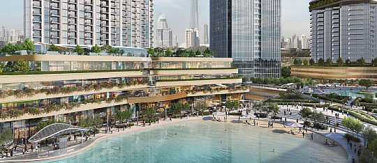 Новая высотная резиденция 360 Riverside Crescent с бассейнами и ресторанами рядом с центром города, Nad Al Sheba 1, Дубай, ОАЭ