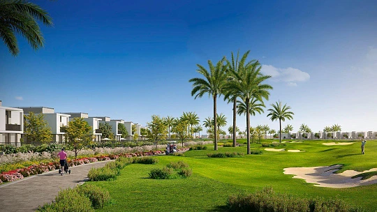 Новый комплекс элитных вилл Fairway Villas с полем для гольфа и ресторанами, Emaar South, Дубай, ОАЭ