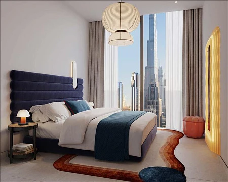 Новая высотная резиденция The Edge с бассейнами и панорамным видом рядом с достопримечательностями, Business Bay, Дубай, ОАЭ