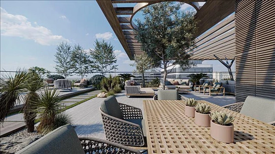 Новая малоэтажная резиденция Beverly Residence 2 с бассейном и зонами отдыха, JVT, Дубай, ОАЭ