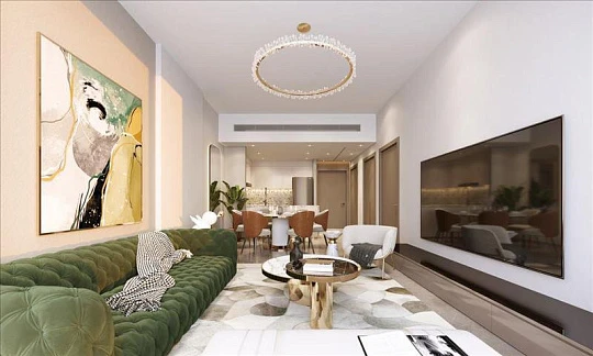 Меблированные апартаменты в новой резиденции Neva Residences с бассейном и парковкой, JVC, Дубай, ОАЭ