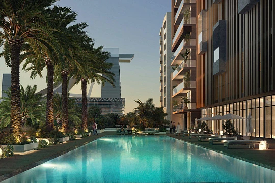 Резиденция Riviera Beach Front на берегу канала недалеко от Бурдж Халифа и Дубай Молл, в районе MBR City, ОАЭ