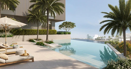 Новая резиденция Art Bay на берегу Дубай-Крик с бассейнами и живописными видами, Al Jaddaf, Дубай, ОАЭ