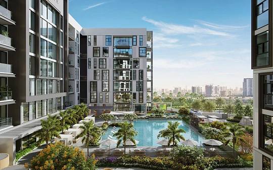 Новая резиденция Arbor View с бассейнами в престижном районе Dubailand, Дубай, ОАЭ