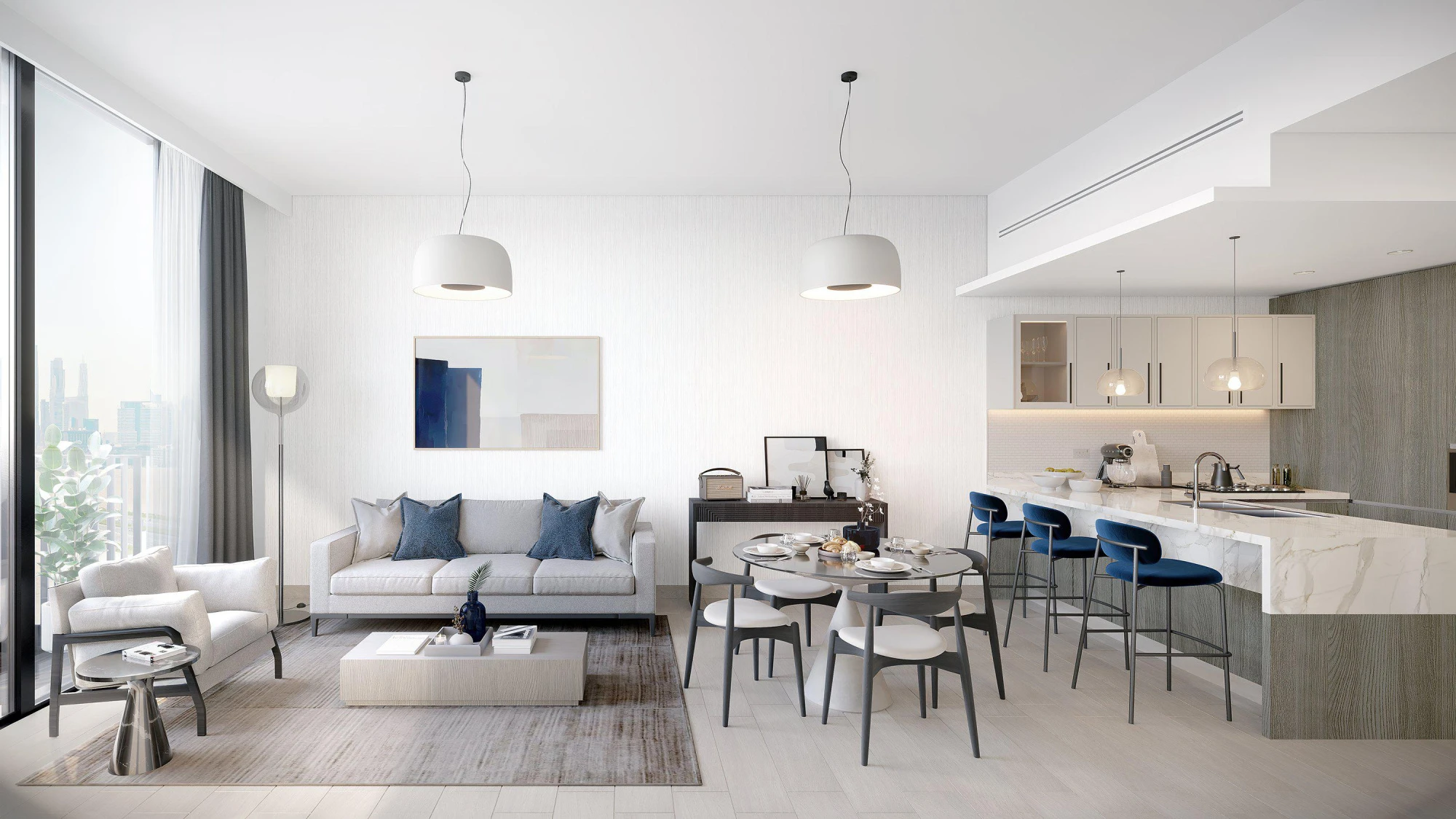 Современный жилой комплекс Belmont Residences в тихом и спокойном районе с парками и школами, JVT, Дубай, ОАЭ Современный жилой комплекс Belmont Residences в тихом и спокойном районе с парками и школами, JVT, Дубай, ОАЭ