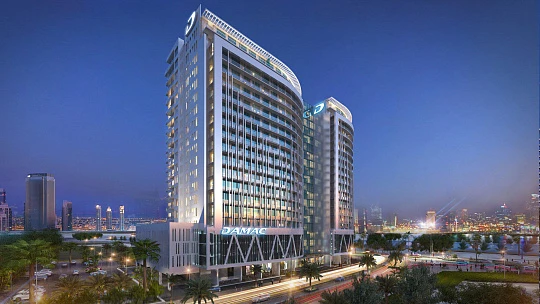 Элитная резиденция Majestine с бассейном и садами в центре района Business Bay, Дубай, ОАЭ