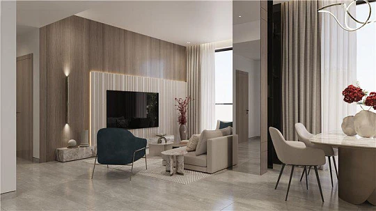 Новый комплекс апартаментов с собственными бассейнами California 2 рядом с гольф-клубом и Дубай Марина, Jebel Ali Village, Дубай, ОАЭ