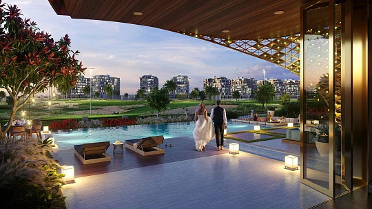 Живописная резиденция Gems Estates рядом с гольф-клубом, район Damac Hills, Дубай, ОАЭ