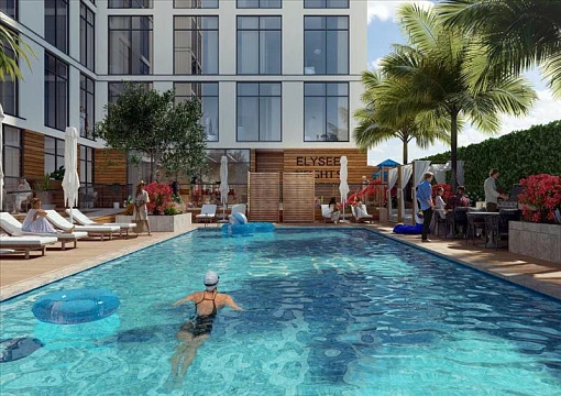 Новая резиденция Elysee Heights с бассейном, JVC, Дубай, ОАЭ
