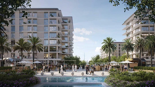 Новая резиденция Bayline & Avonlea с бассейнами и парком рядом с автомагистралью и гаванью, Port Rashid, Дубай, ОАЭ