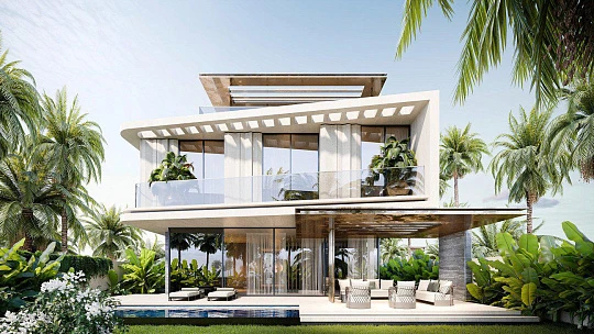 Новый комплекс меблированных вилл Mira Villas by Bentley Home с лагуной, Meydan, Дубай, ОАЭ